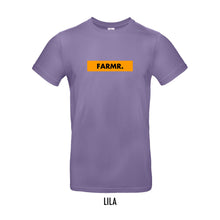 Load image into Gallery viewer, FARMR. Kleuren Shirt met geel block logo
