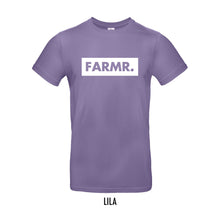 Afbeelding in Gallery-weergave laden, FARMR. Kleuren Shirt met groot wit block logo
