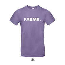 Load image into Gallery viewer, FARMR. Kleuren Shirt met grote witte volle letters
