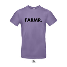 Load image into Gallery viewer, FARMR. Kleuren Shirt met grote zwarte volle letters
