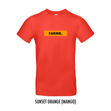 Load image into Gallery viewer, FARMR. Kleuren Shirt met geel block logo
