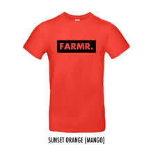 Load image into Gallery viewer, FARMR. Kleuren Shirt met groot zwart block logo
