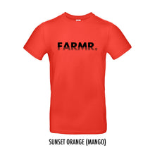 Load image into Gallery viewer, FARMR. Kleuren Shirt met zwart fade logo
