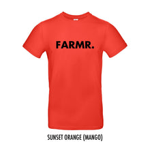 Load image into Gallery viewer, FARMR. Kleuren Shirt met grote zwarte volle letters
