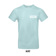 Load image into Gallery viewer, FARMR. Pastel Shirt met klein wit block logo
