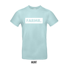 Load image into Gallery viewer, FARMR. Pastel Shirt met groot wit block logo
