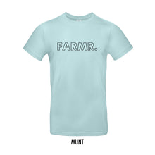 Load image into Gallery viewer, FARMR. Pastel Shirt met grote zwarte open letters
