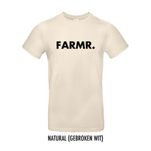 Load image into Gallery viewer, FARMR. Pastel Shirt met grote zwarte volle letters
