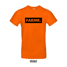 Load image into Gallery viewer, FARMR. Kleuren Shirt met groot zwart block logo
