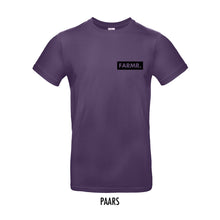 Load image into Gallery viewer, FARMR. Kleuren Shirt met klein zwart block logo
