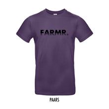 Afbeelding in Gallery-weergave laden, FARMR. Kleuren Shirt met zwart fade logo
