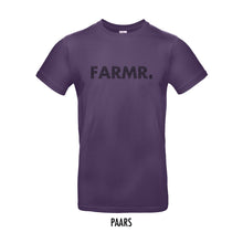 Load image into Gallery viewer, FARMR. Kleuren Shirt met zwart stripe logo
