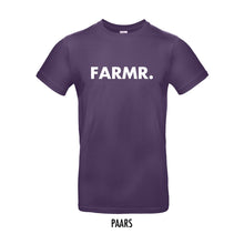 Load image into Gallery viewer, FARMR. Kleuren Shirt met grote witte volle letters
