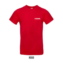 Load image into Gallery viewer, FARMR. Basic Shirt met kleine witte volle letters
