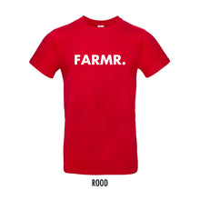 Load image into Gallery viewer, FARMR. Basic Shirt met grote witte volle letters
