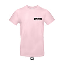 Load image into Gallery viewer, FARMR. Pastel Shirt met klein zwart block logo
