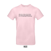 Load image into Gallery viewer, FARMR. Pastel Shirt met grote zwarte open letters
