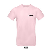 Load image into Gallery viewer, FARMR. Pastel Shirt met kleine zwarte volle letters
