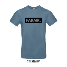 Afbeelding in Gallery-weergave laden, FARMR. Kleuren Shirt met groot zwart block logo
