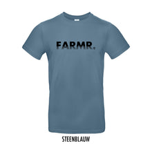 Load image into Gallery viewer, FARMR. Kleuren Shirt met zwart fade logo
