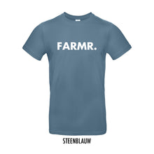 Load image into Gallery viewer, FARMR. Kleuren Shirt met grote witte volle letters
