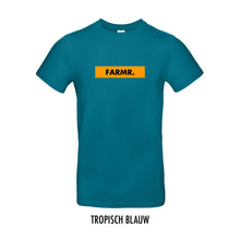 Load image into Gallery viewer, FARMR. Kleuren Shirt met geel block logo
