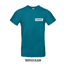 Load image into Gallery viewer, FARMR. Kleuren Shirt met klein wit block logo
