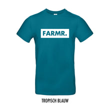 Afbeelding in Gallery-weergave laden, FARMR. Kleuren Shirt met groot wit block logo
