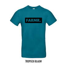 Load image into Gallery viewer, FARMR. Kleuren Shirt met groot zwart block logo
