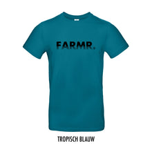 Afbeelding in Gallery-weergave laden, FARMR. Kleuren Shirt met zwart fade logo
