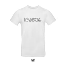 Load image into Gallery viewer, FARMR. Basic Shirt met grote zwarte open letters
