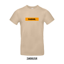 Load image into Gallery viewer, FARMR. Basic Shirt met geel block logo
