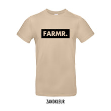 Load image into Gallery viewer, FARMR. Basic Shirt met groot zwart block logo
