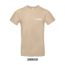 Load image into Gallery viewer, FARMR. Basic Shirt met kleine witte volle letters
