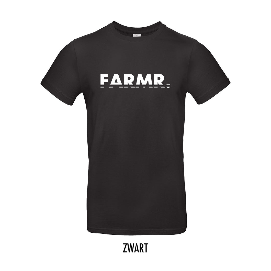 FARMR. Basic Shirt met wit fade logo