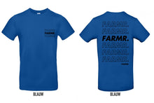 Load image into Gallery viewer, FARMR. Kleuren Shirt met zwart cursief logo
