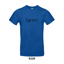 Load image into Gallery viewer, FARMR. Kleuren Shirt met zwart slim logo
