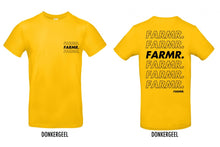 Afbeelding in Gallery-weergave laden, FARMR. Kleuren Shirt met zwart cursief logo
