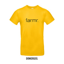 Load image into Gallery viewer, FARMR. Kleuren Shirt met zwart slim logo
