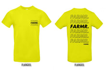 Load image into Gallery viewer, FARMR. Kleuren Shirt met zwart cursief logo
