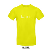 Load image into Gallery viewer, FARMR. Kleuren Shirt met wit slim logo
