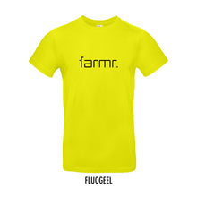 Load image into Gallery viewer, FARMR. Kleuren Shirt met zwart slim logo
