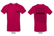 Afbeelding in Gallery-weergave laden, FARMR. Kleuren Shirt met zwart cursief logo
