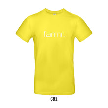 Load image into Gallery viewer, FARMR. Kleuren Shirt met wit slim logo
