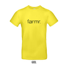 Load image into Gallery viewer, FARMR. Kleuren Shirt met zwart slim logo
