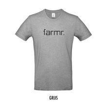 Load image into Gallery viewer, FARMR. Basic Shirt met zwart slim logo
