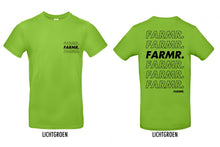 Load image into Gallery viewer, FARMR. Kleuren Shirt met zwart cursief logo
