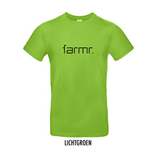 Load image into Gallery viewer, FARMR. Kleuren Shirt met zwart slim logo
