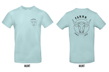 Load image into Gallery viewer, FARMR. Pastel Shirt met zwart bull logo
