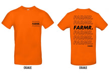 Load image into Gallery viewer, FARMR. Kleuren Shirt met zwart cursief logo
